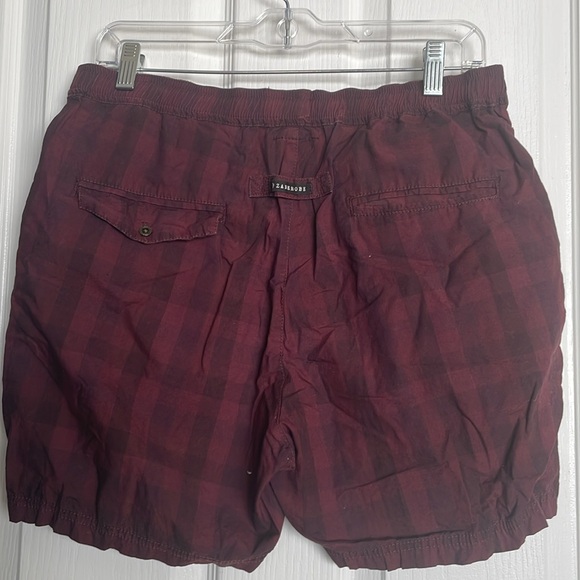 Zanerobe Burgundy Checked Shorts - Picture 6 of 6